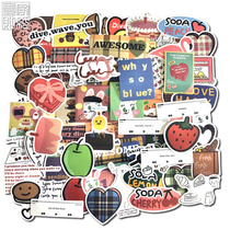 ins Wind pink love Ouyang Nana with mazzzzy laptop stickers ipad phone case stickers