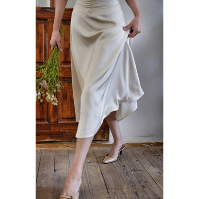 taobao agent Retro umbrella, high waist, French retro style, for pear shaped body, A-line