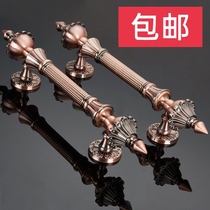 Large door handle wood door glass door Ming-fit push-pull shifting door to handle the hand Eurostyle antique bronze KTV handle 322
