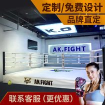 The ring supports customized boxing and sanda fighting free combat landing ring octagonal cage MMA integrated fighting