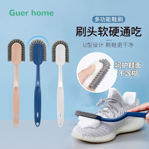 Multi-function household long-handled shoe brush white shoe brush shoe artifact Plastic soft hair hard hair baby childrens cleaning brush