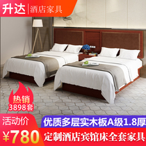 Hotel Furniture Pets full range of single double hotel rooms Rental housing apartments Shortcut hotel beds Custom Guesthouse beds