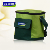 Glasslock insulated lunch box bag womens lunch bag mens hand bag portable bag with zipper storage bag