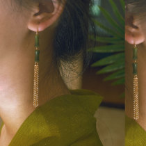 Rachel 2022 New Pinchio Hairpin Bamboo Festival Series Long current Souling with small crowdsourced unique ancient style Elegant Temperament Earrings
