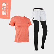 Sports Set Women Spring 2021 New Shorts Short Sleeve Fitness Clothing Fashion Leisure Running Two Piece Yoga Tide