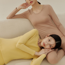 Autumn Clothes Lady Single Piece Suit Spring Autumn Pure Cotton Warm Underwear Winter Wear Beating Undershirt Long Sleeve Sweatshirt Thin