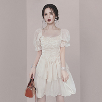 Banquet evening dress skirt femininity high-end princess French daily dress Small short section can usually be worn in summer