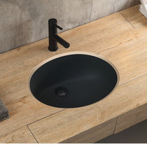 Osatti black understage basin oval ceramic wash basin recessed home hotel bathroom balcony Basin