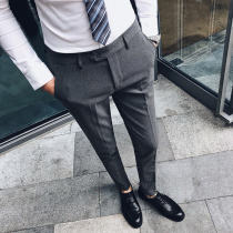 2020 Autumn suit pants men slim fit Korean version of the small trousers casual small feet pants trend Joker trousers men