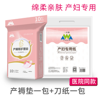 Puertum Mat Care Cushion Maternity Toilet Paper Towels Postpartum Special Knife Paper Admission Kits