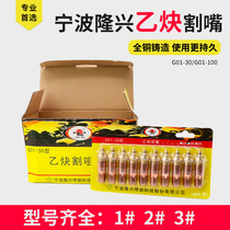 Ningbo Longxing G01-30 100 type cutting gun cutting torch accessories all copper acetylene propane cutting nozzle flame cutting nozzle
