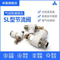 SL Pneumatic Joint throttle throttle valve SL4 SL6 SL6 SL10 SL12-M5 SL12-M5 01 02 02 03 04