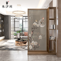 Living room partition cabinet New Chinese screen solid wood in door shielded decoration into the family Xuanguan Shelf small family type seat screen