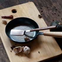 Touch-made stainless steel small pan shovel walnuts handmade with breakfast steak sauttiy