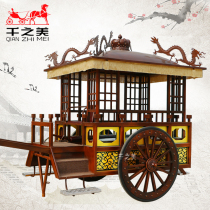 Chinese Ancient Carriage Antique Antique Solid Wood Carriage Old Elm Wood Classical Wedding Carriage Video Prop Celebration