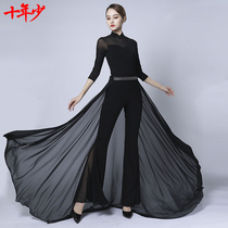 Ten years of small body clothing training uniform 2021 autumn and winter New Dance Etiquette catwalk mentor female teacher Special