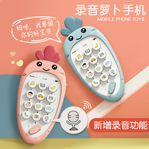 Baby music mobile phone toys baby can bite puzzle early education children simulation phone boys and girls 1 year old 3