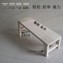 Washing board with feet washboard kneeling punishment Household solid wood whole board old-fashioned non-slip large thickened wood idea
