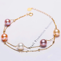 DIY package accessories S925 pure silver pearl road full of star necklace bracelet bracelet bracelet semi finished product