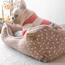 Dog Nest Small Medium Dog Nest Removable Wash Kokie Fou Teddy Winter Warm Nets Red Cat Nest All Season Universal Pets