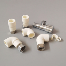 Minhua PPR live pipe fittings for water heater special small live connection ppr elbow angle valve Water pipe fittings connector