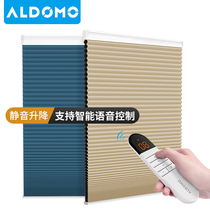 ALDOMO electric beehive blinds shading intelligent remote control automatic lifting bedroom sunshade honeycomb curtain insulation