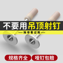 Suspend artifact silencer gun integrated nail firing Special gun nail steel nail elastic medicine wooden keel 42 6 8 fire nail 32m
