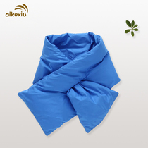 Childrens down scarf Baby winter long wide scarf Boys autumn and winter collar Girls down 90 velvet scarf