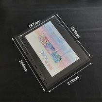 Standard Nine Holes Loose Leaf Inner Page Banknote Numismatic Stamp Collection Loose-leaf Transparent 1 Line