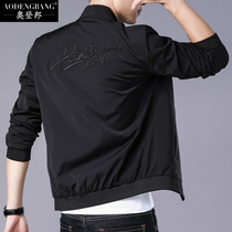 Jacket coat men Spring Autumn casual fashion black wild 2021 new trend handsome embroidery baseball suit men