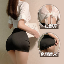 Love underwear sexy pure desire ol Secretary uniform seduction set mood q fun pajamas perspective belly pocket blood drops