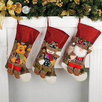 Christmas decorations exquisite old Man snowman elk Christmas stockings pendant Christmas Eve gift bag pendant