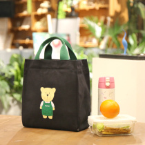 Insulated lunch box bag aluminum foil thickened Japanese picnic bag Office worker with rice canvas bag mommy tote bag