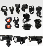 Mountain bike light stand riding light clip road car flashlight fixed seat folding car rotating multi-function bracket
