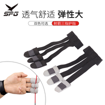 Bow and Arrow Archery Three-finger Finger Guardian Sports Reflex Bow Traditional Bow Beauty Hunting Polyester Bow Pull String Three-Finger Gloves