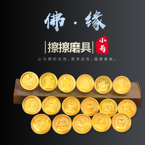 Round small number wipe molds Tibetan Buddhist clay muddy water alloy Copy making dedicated to the Tibetan Buddha