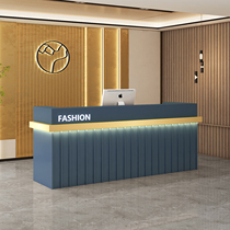 Clothing store bar counter cashier Modern minimalist beauty salon shop small front desk Milk tea shop reception desk Light luxury style