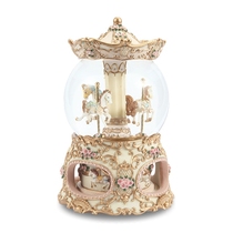 JARLL merry-go-round music box Music Box Music Box crystal ball birthday Valentines Day gift to send girl girl snowflake