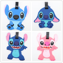  Overseas travel supplies Star baby Stitch ugly girl three-dimensional luggage tag Luggage check-in tag