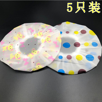 Shower cap waterproof bath adult female shower cap dry hair cap double thickened headgear Kitchen anti-fume hood