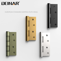 German DEINAR stainless steel hinge 4 inch brushed silent bearing flat open hinge damping thickened single piece