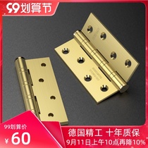 German DEINAR pure copper true color hinge pure copper door hinge gold Silent Noise Reduction Unit