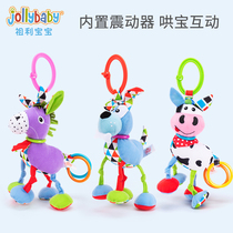 jollybaby baby stroller pendant 3-6-12 months baby bedside rattle 1 year old newborn educational toy