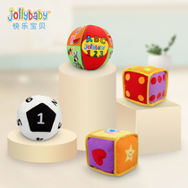 jollybaby baby hand catch ball baby ball toys educational early childhood education tactile perception training rattle cloth ball