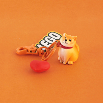 Denial of dog key buckle Akita dog does not want to walk a chai dog paparazzi backpack hanging accessories Girl Hearts Bag Pendant Dins Tide