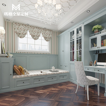 Magg whole house custom Nordic American solid wood stepping rice bed study bay window collapsed rice tatami tatami custom whole