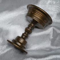 (Geometric) Tibetan Qingdai Mid-term Bronze Old Oil Lamp Intermediate With Treasure bottle All Flawless Old 3606