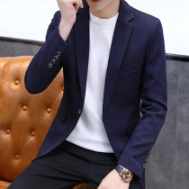 Mens small suit Korean slim fit top Handsome casual solid color single suit suit trend spring and autumn formal jacket
