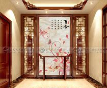 Art glass imported super white tempered porch partition screen modern aisle background 100 years good Lily