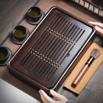 Household ebony wood tea tray tea table Tea Sea simple office water storage small tea table water Cup tray